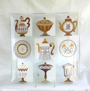 Mid Century Vintage Inland Glass Tray